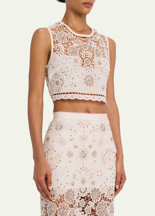 Loveshackfancy - Emeryn Cropped Top