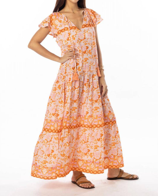 Bindu - Anabella Floral Print Maxi Dress