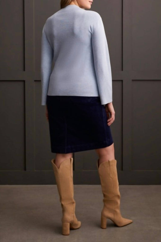 Tribal - Long Sleeve Funnel Neck Sweater - Plus