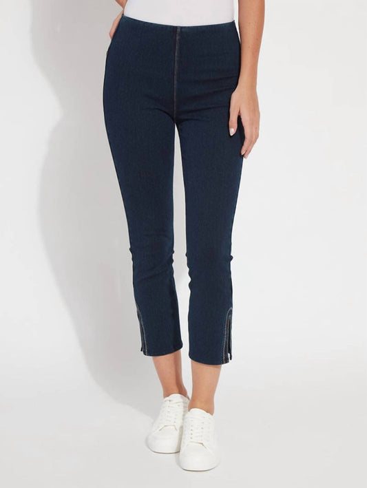 Lysse - Poppy Embroidered Crop Denim Pants