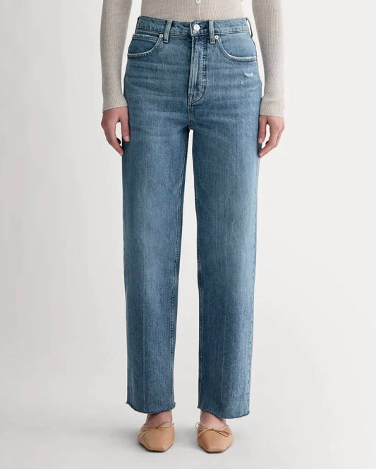 Everlane - Way High Rise Straight Leg Jean - Long
