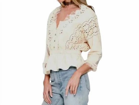 Aratta - Born On Sunday Eyelet Top