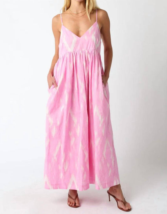 Olivaceous - Ikat Bliss Maxi Dress