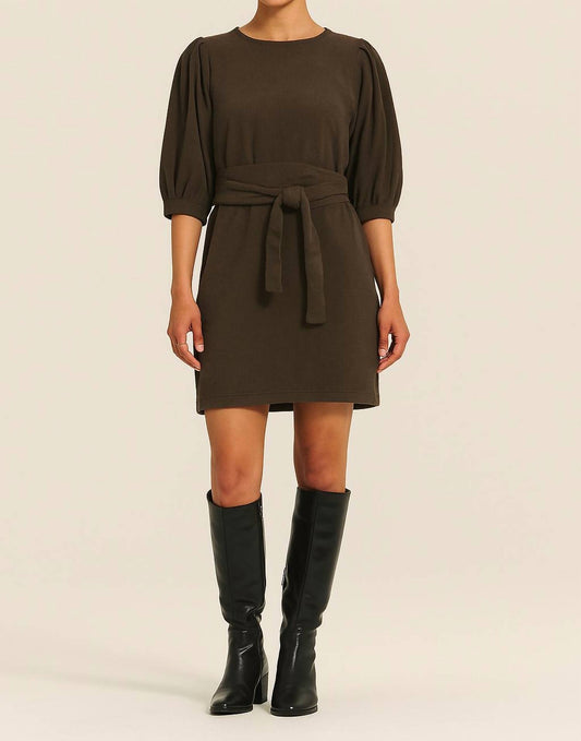 Velvet By Graham & Spencer - Zina Pinwale Corduroy Dress With Belt