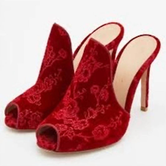 Gianvito Rossi - Women's Shanghai Embroidered Velvet Mules