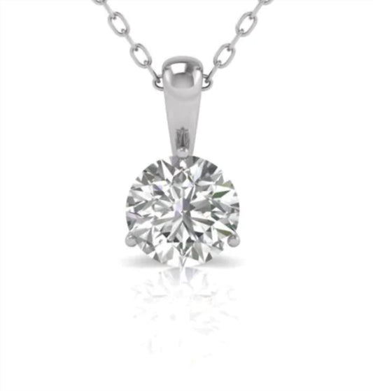 Diana M Jewels - 3.00 Cts Lab Diamond Solitaire Pendant