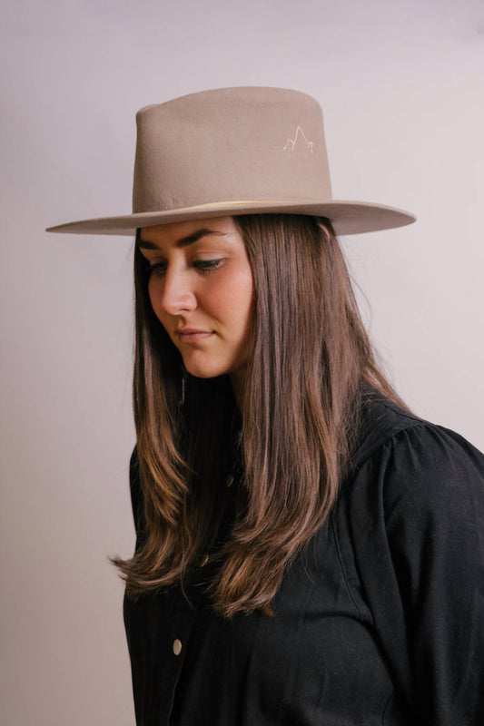 Jw Bennett - Western 50x Teardrop Flat Brim Hat