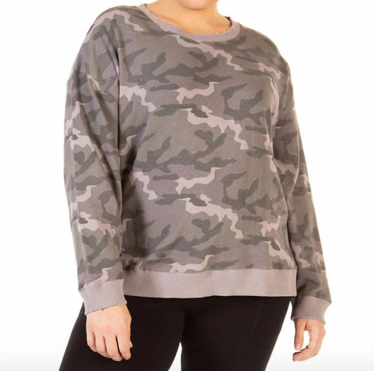 Dex - LONGSLEEVE OVERSIZED CAMO PULLOVER