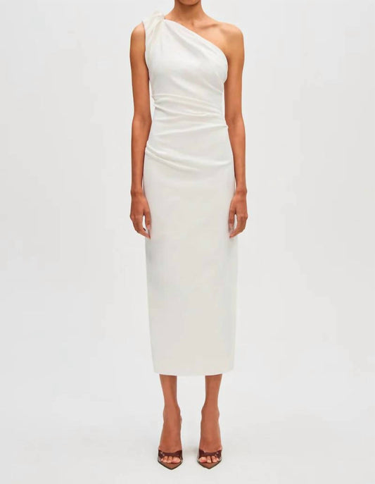 Misha - Aubree One Shoulder Midi Dress