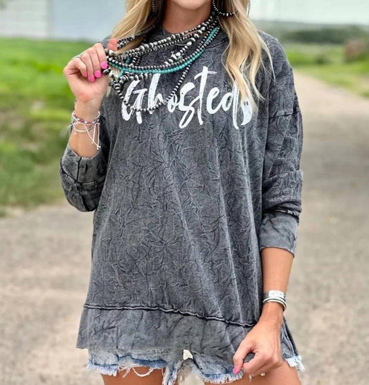 Texas True Threads - Ghosted Black Acid Wash Sweatshirt