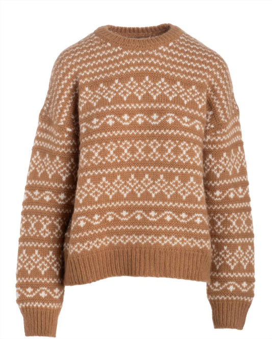 Naadam - Women's Luxe Lofty Alpaca Fair Isle Crewneck Top
