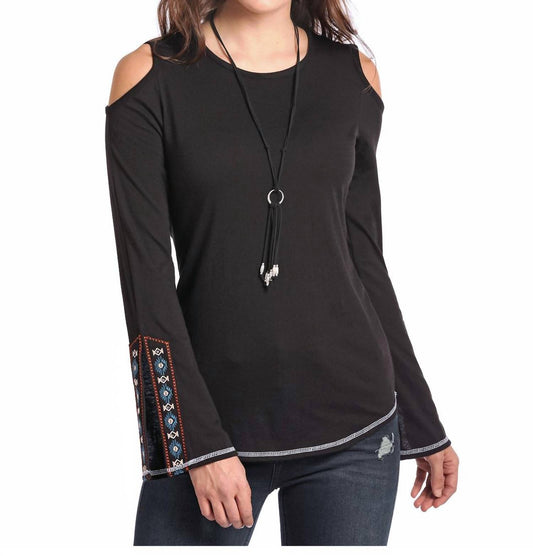 Panhandle - Long Sleeve Cold Shoulder Shirt