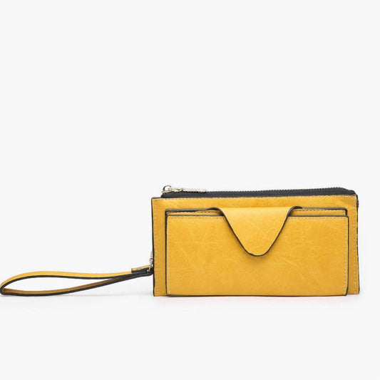 Jen & Co. - Women's Kyla Rfid Snap Closure Wallet Wristlet