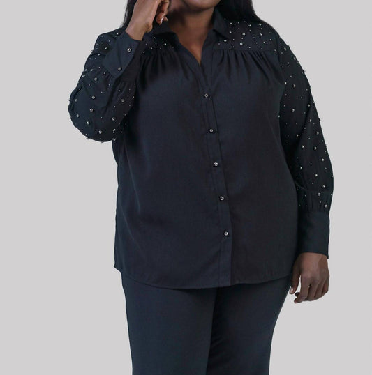 Nic + Zoe - Constellation Button Down Shirt - Plus