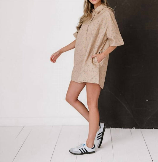 Mable - Women's Shirt Romper