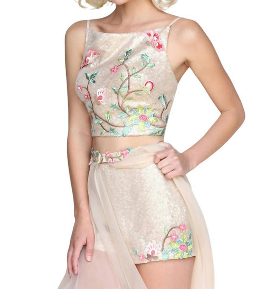 Sherri Hill - Sequin Two-Piece Dress