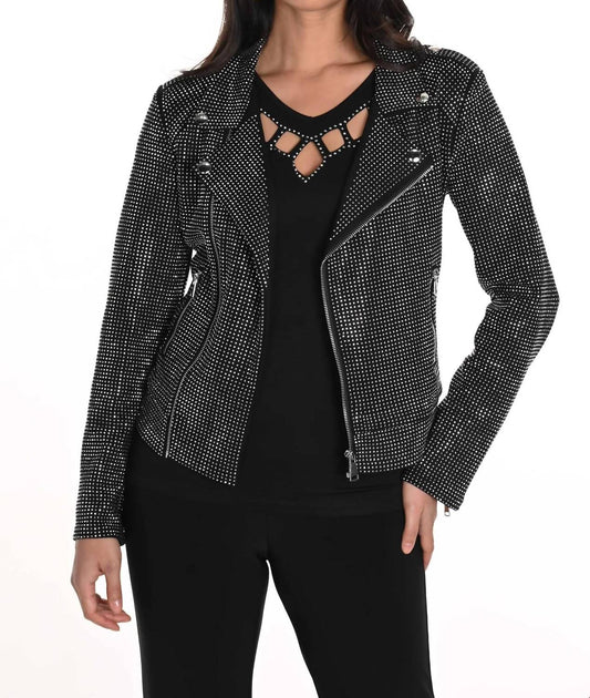 Frank Lyman - Rhinestone Knit Jacket