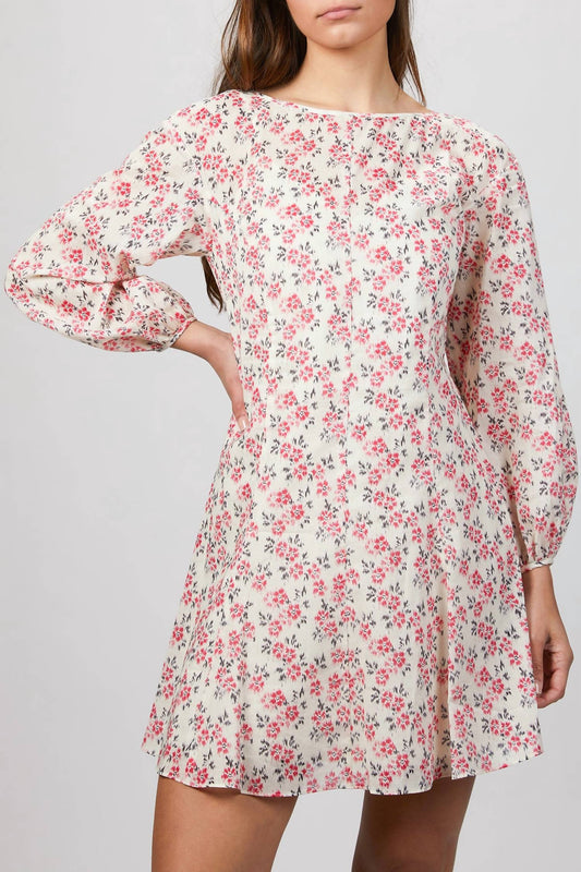 IKAT LONG SLEEEVE FLEUR DRESS