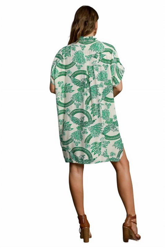 Umgee - Bailey Printed Button Front Dress