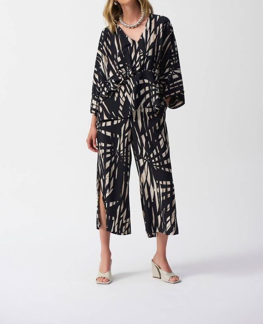 Joseph Ribkoff - Tropical Print Culotte Pants