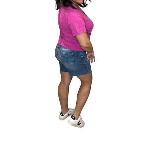 Judy Blue - High Waist Raw Hem Shorts