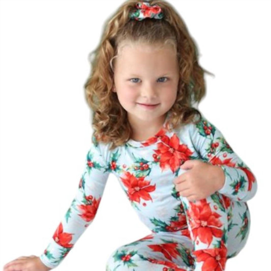 Posh Peanut - Girl's Long Sleeve Basic Pajama Set