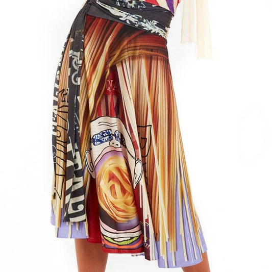 Ipng - Art Of Fashion Italiano Mid Length Skirt