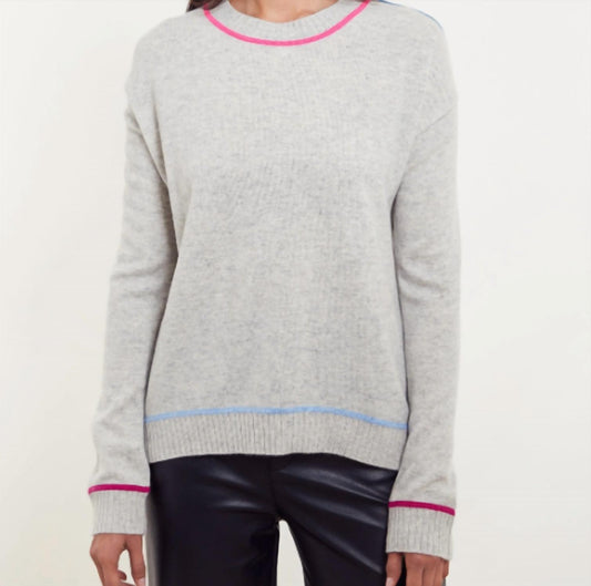 &Isla - Bonnie Curved Hem Crew Sweater