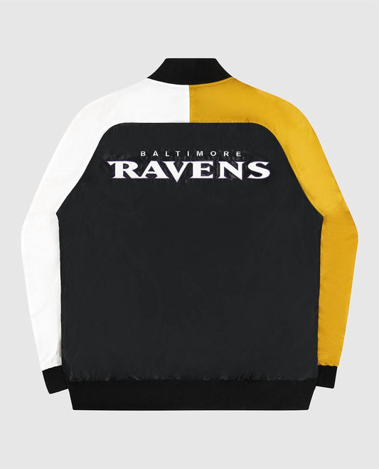 Starter - Men's Baltimore Ravens Varsity Satin Full-snap Jacket