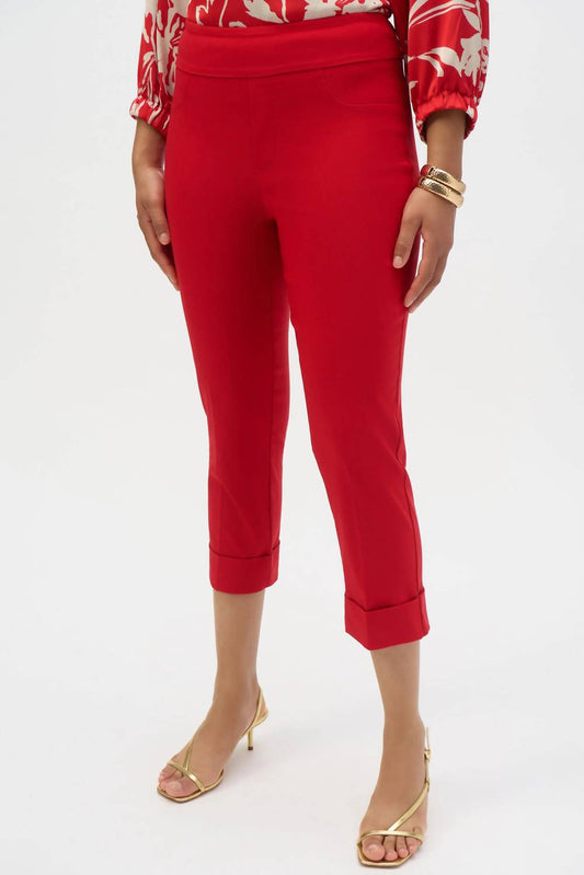Joseph Ribkoff - Cuffed Pull On Capri Pants