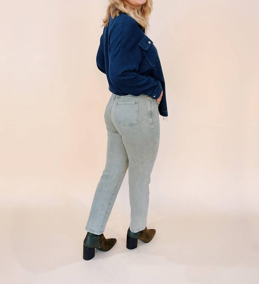 Fdj - Olivia Mid Rise Straight Jeans