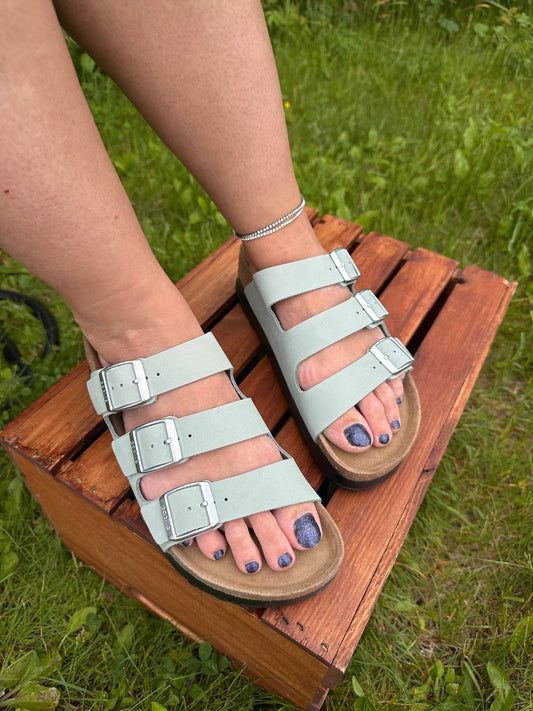 Birkenstock - Women's Florida Nubuck Platform Sandals