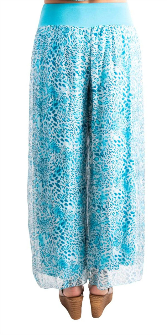 Gigi Moda - Jasmin Cheetah Slit Wide Leg Pants