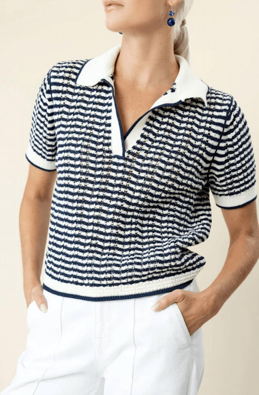 Simkhai - Kenzie Short Sleeve Polo Tee