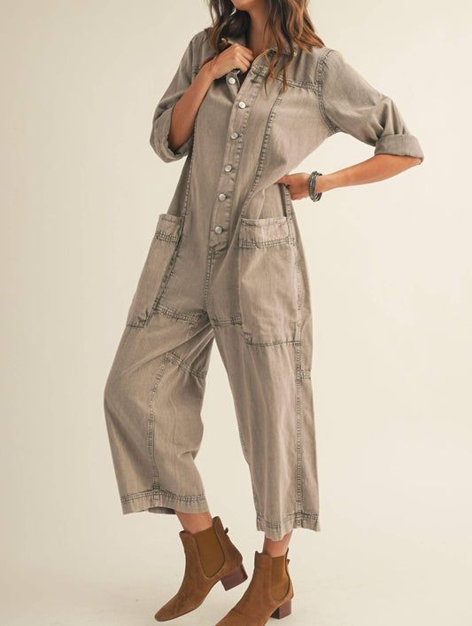 Lovlov - Relaxed Vintage Wash Jumpsuit