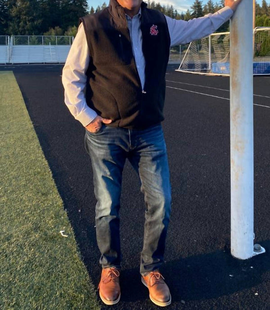 Cutter & Buck - Washington State Cougars Cascade Eco Sherpa Fleece Vest