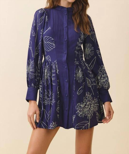 Tcec - Long Sleeve Button Front Dress