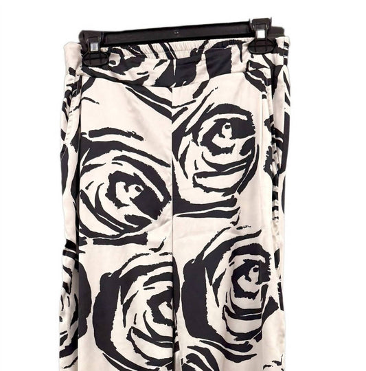 Paparazzi - Women's Satin Print Palazzo Pant
