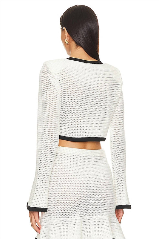 Self-Portrait - Crochet Cardigan