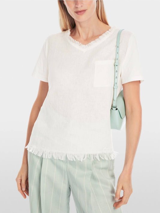 Marc Cain - Airy Short Sleeve T-shirt With Linen