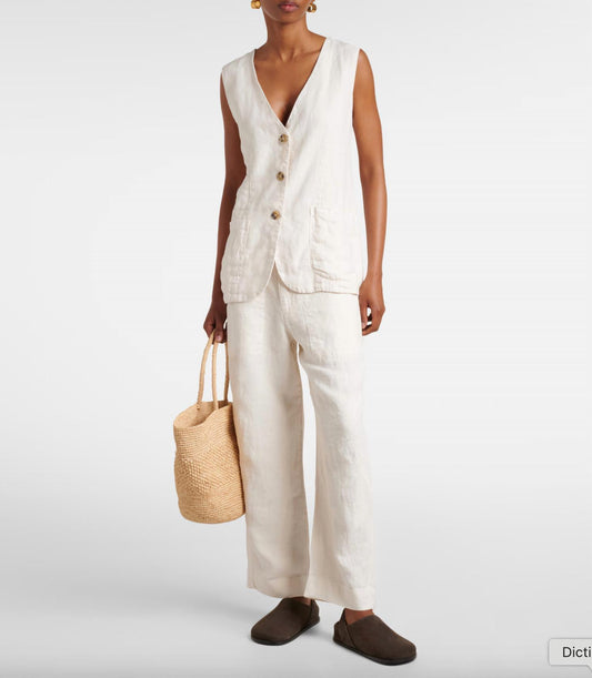 Velvet By Graham & Spencer - Acie Linen Vest