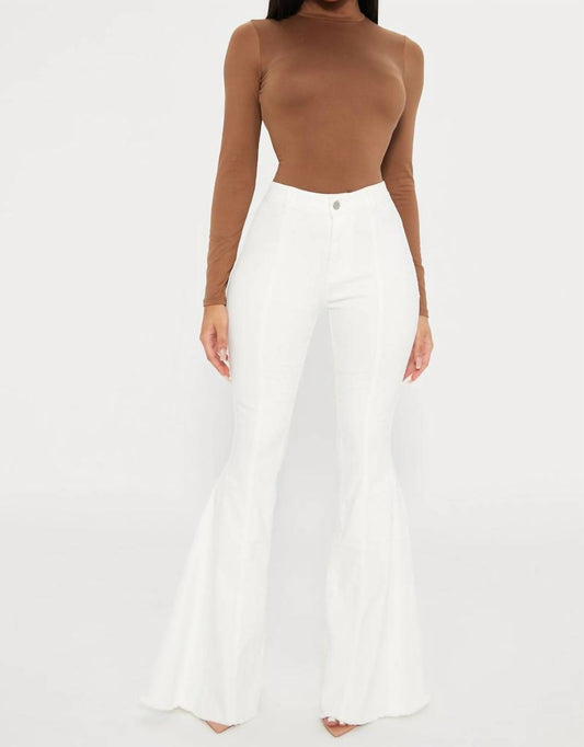 Wisteria Lane - Back Suede Star Bell Jeans