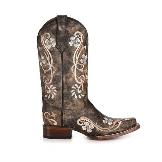 Corral - Women's Floral Embroidery Boots