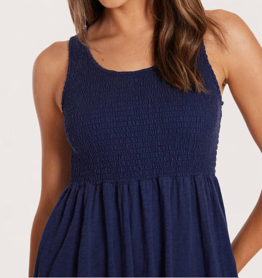 Mododoc - Smocked Tank Midi Dress