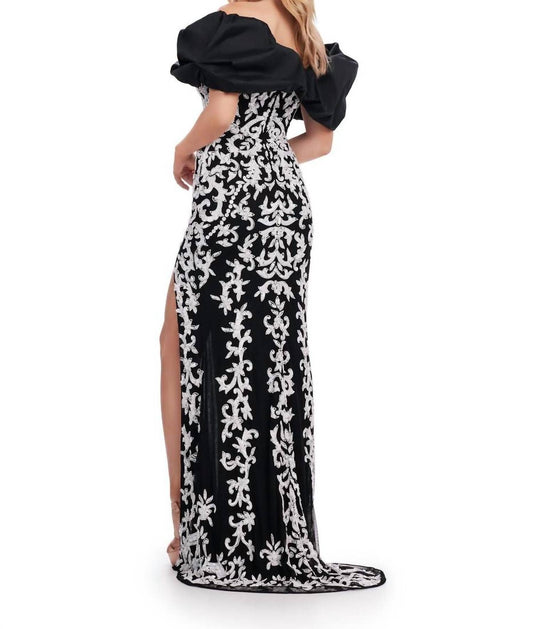 Ashleylauren - Off Shoulder Prom Dress