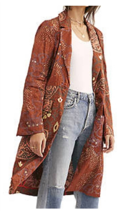 Free People - Eye of the Wild Stamped Jacket