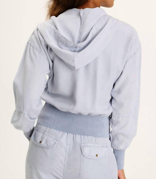 Xcvi - Karney Distressed Zip Bomber Jacket