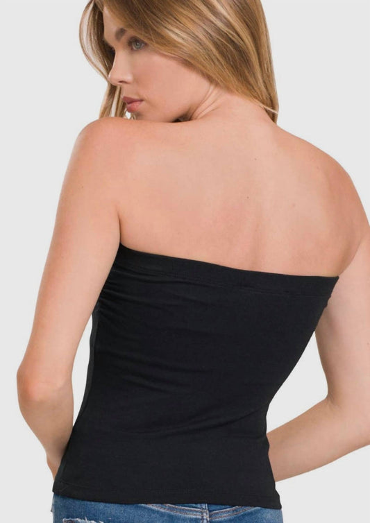 Zenana - Premium Cotton Built-in-bra Tube Top