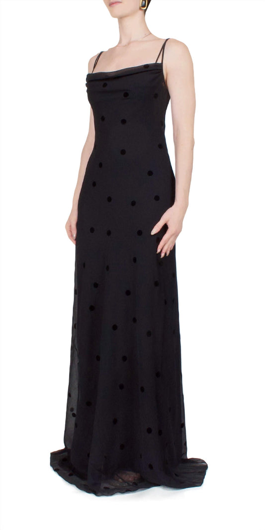 Anna October - Women's Coletta Sheer Polka Dot Maxi Dress