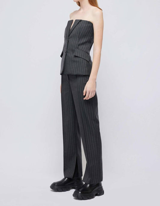 Simkhai - Pinstripe Billie Top